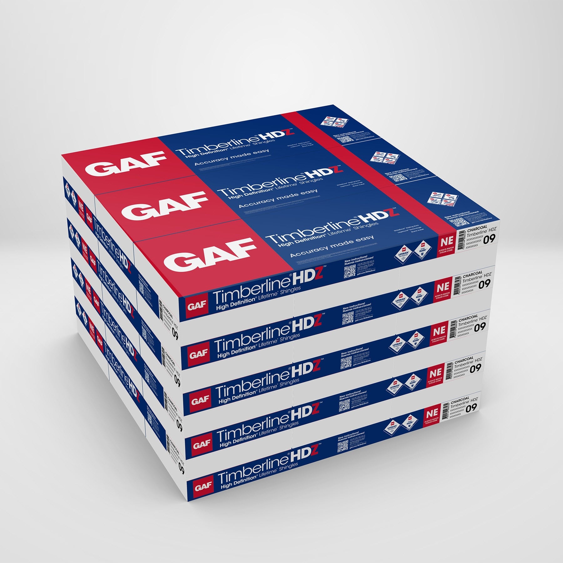 GAF TIMBERLINE HDZ SHINGLES  - PATRIOT RED